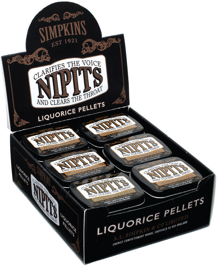 Nipits' Pure Liquorice 12g x 18