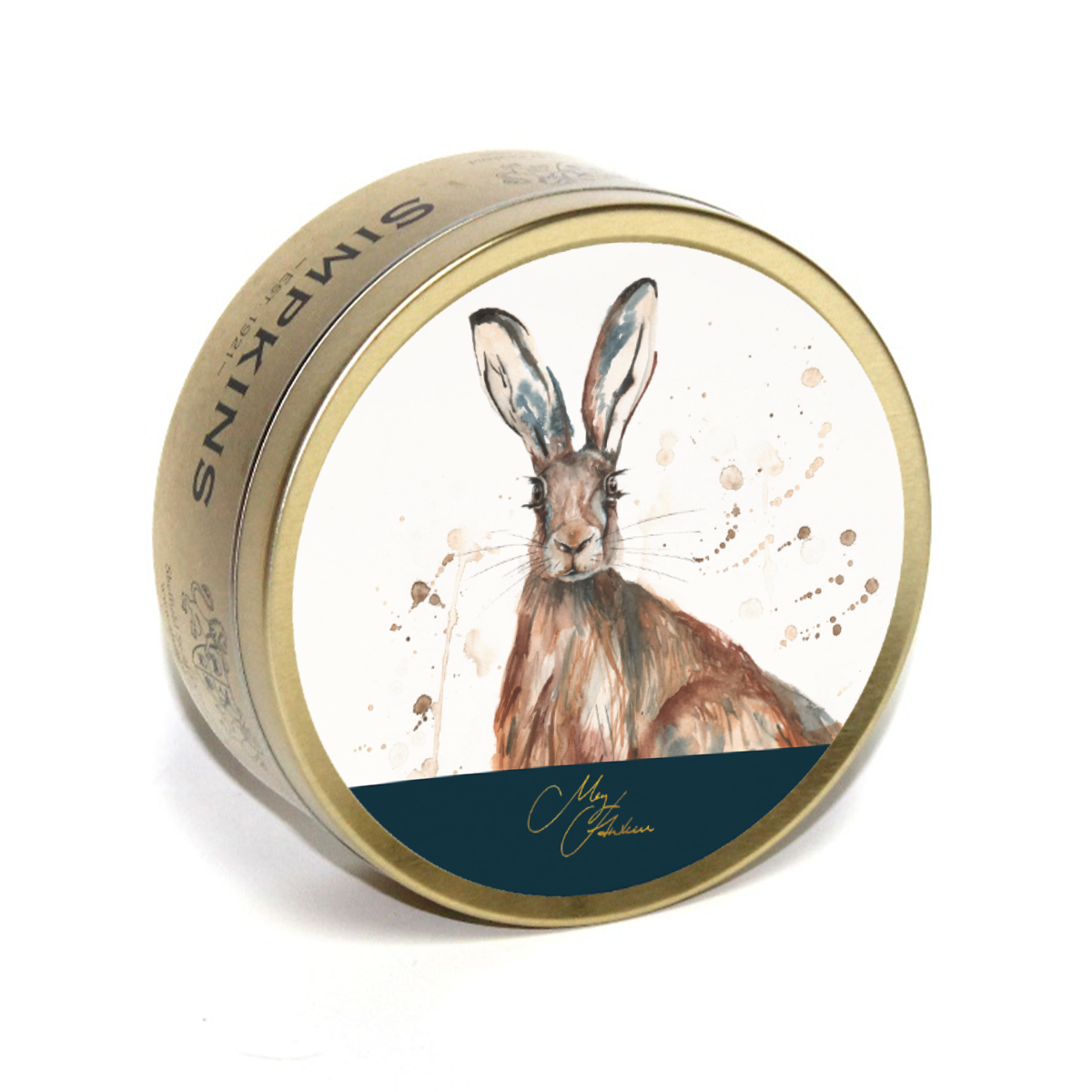 Meg Hawkins HARE Tin with Mixed Fruit Drops 175g x 6