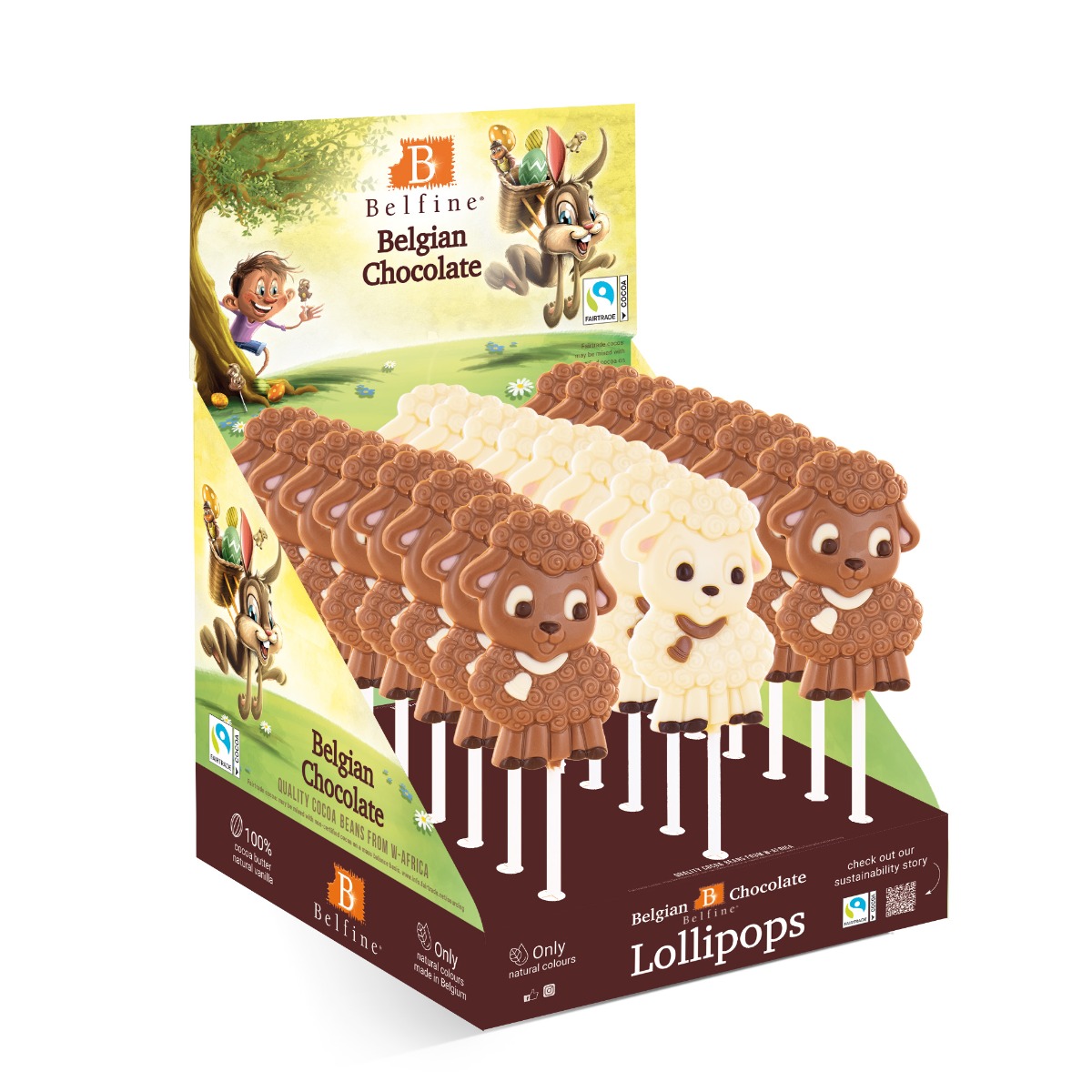 Betty Lamb Lolly (16 Milk / 8 White) 25g x 24