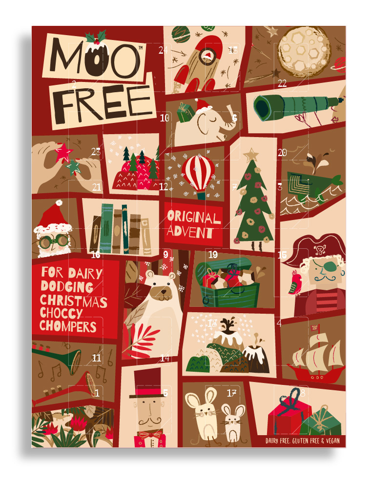 Organic Dairy Free Milk Advent Calendar 70g x 10