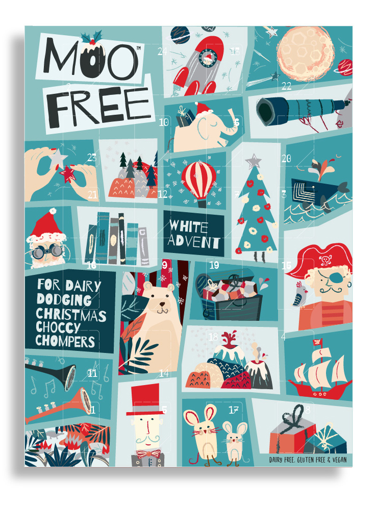 Organic White Advent Calendar 70g x 10