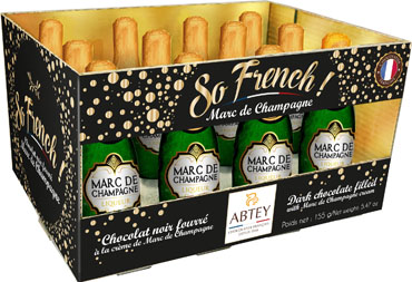 Card Crate of 12 Marc de Champagne Liqueurs 155g x 12