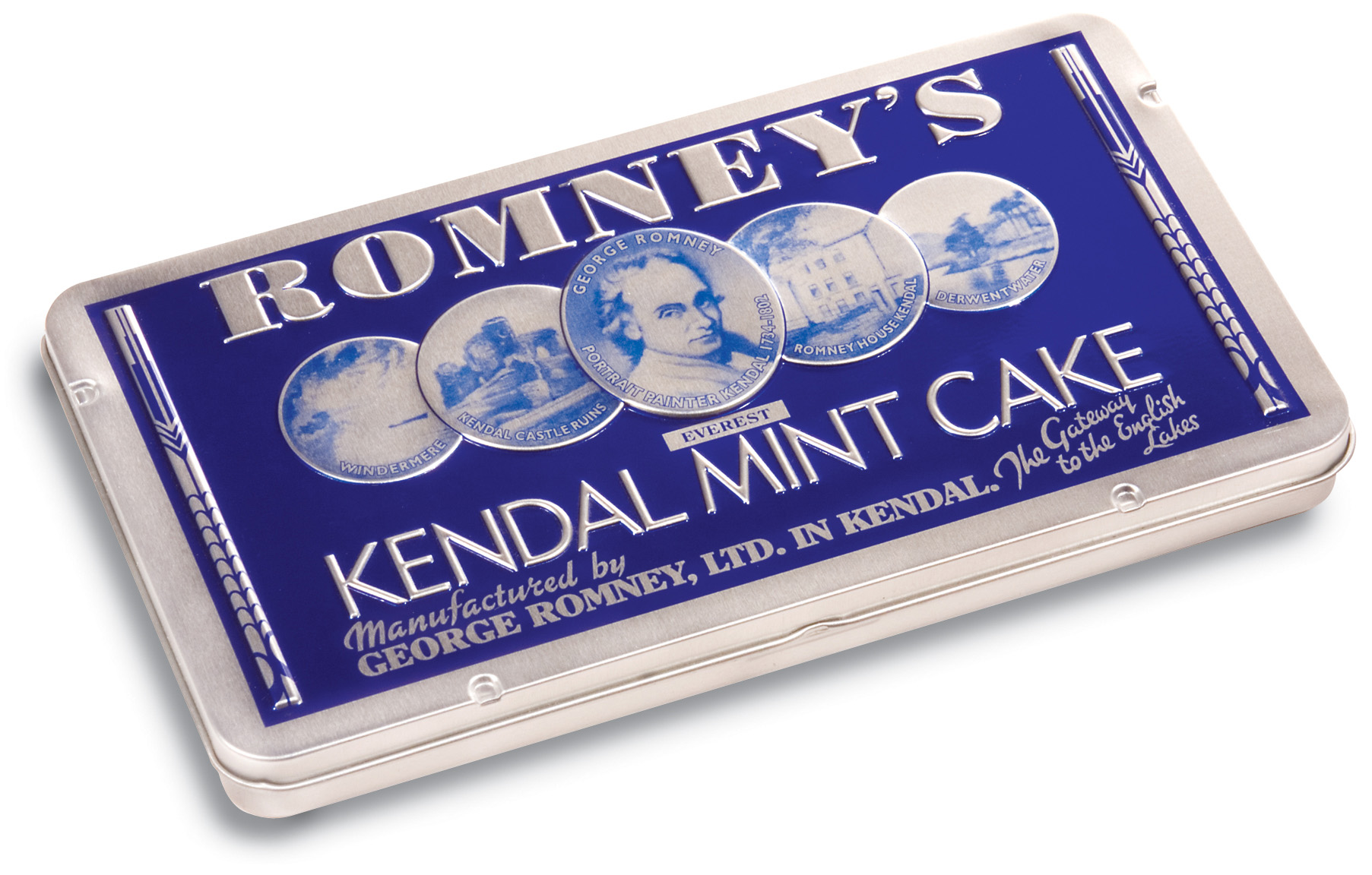 Large Tin of Romney's Mint Cake 170g x 12