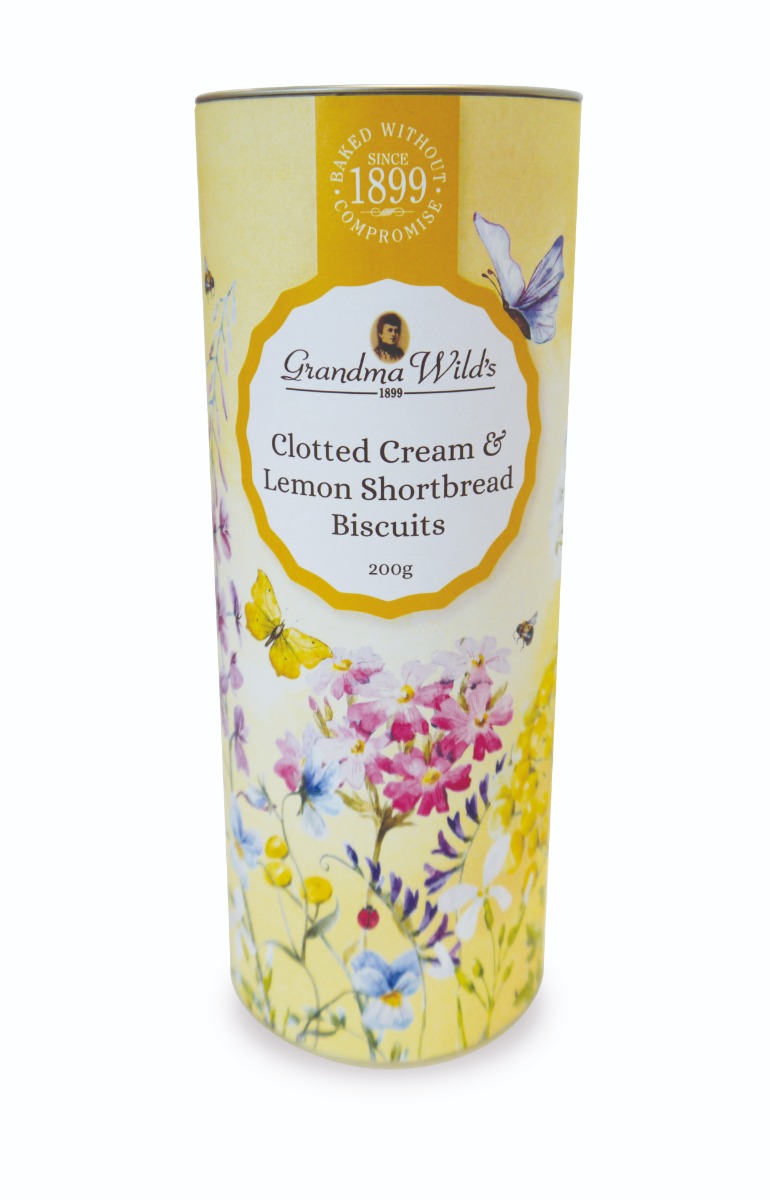 Wildflower Meadow Tube Clotted Cream & Lemon Shortbread 12 x 200g
