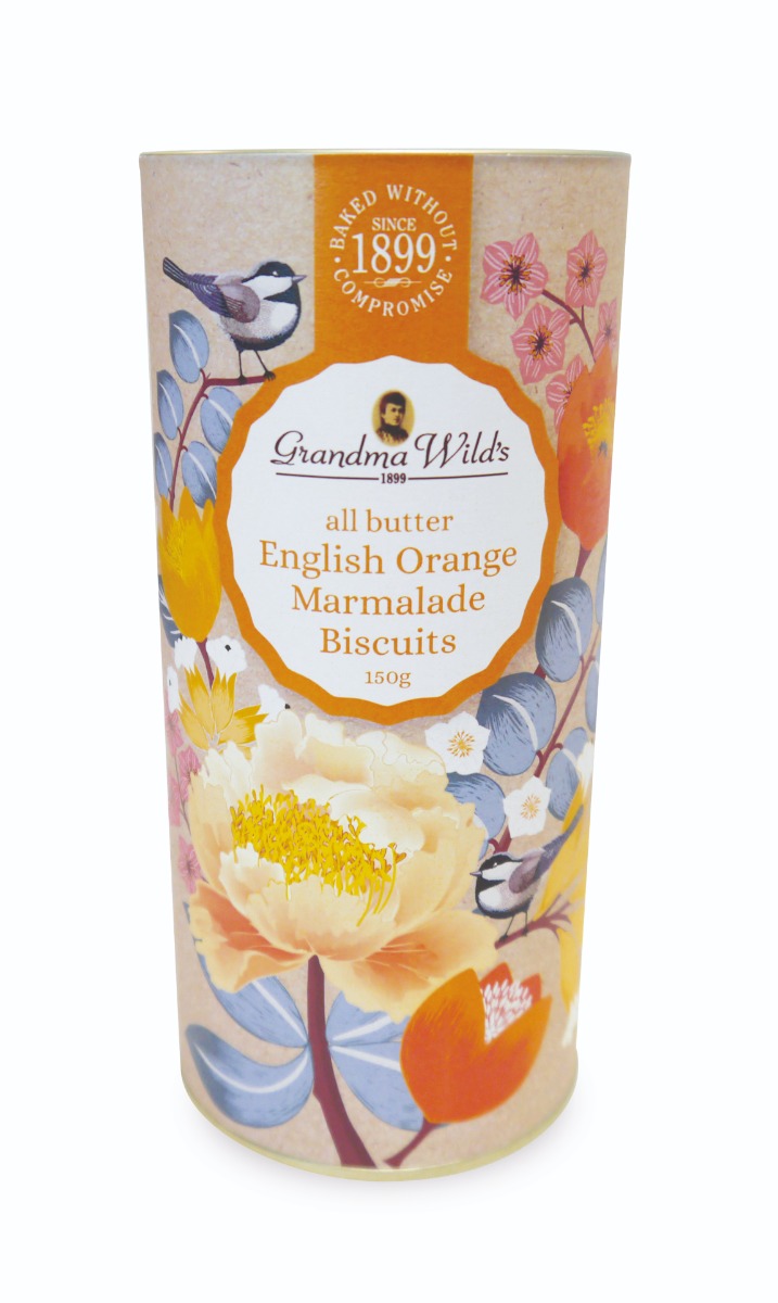 Floral Botanical Tube All Butter English Orange  Marmalade 12 x 150g