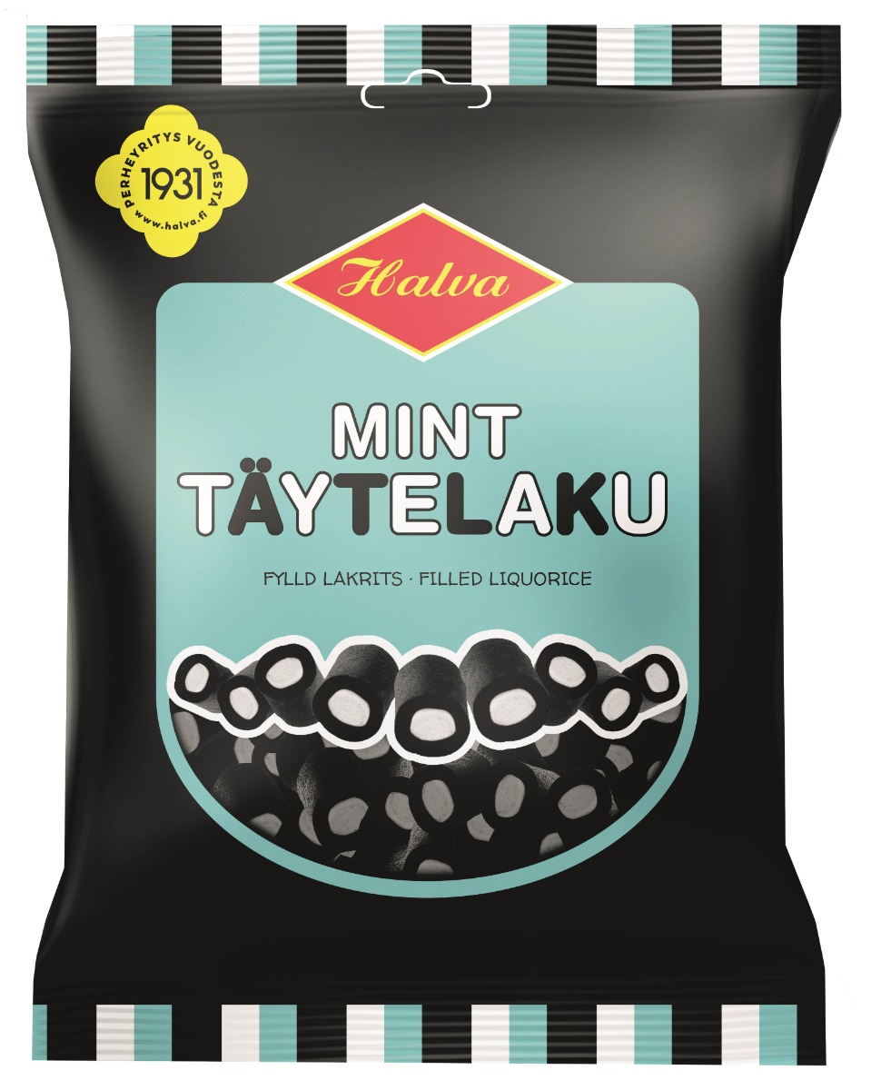 Mint Filled Licorice Bag 200g x 24 DATED 04.12.2025