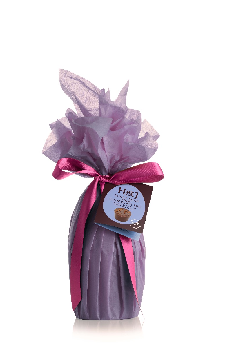 Milk Chocolate Rocky Road Egg with Salted Caramel Individual Chocolates 260g x 6