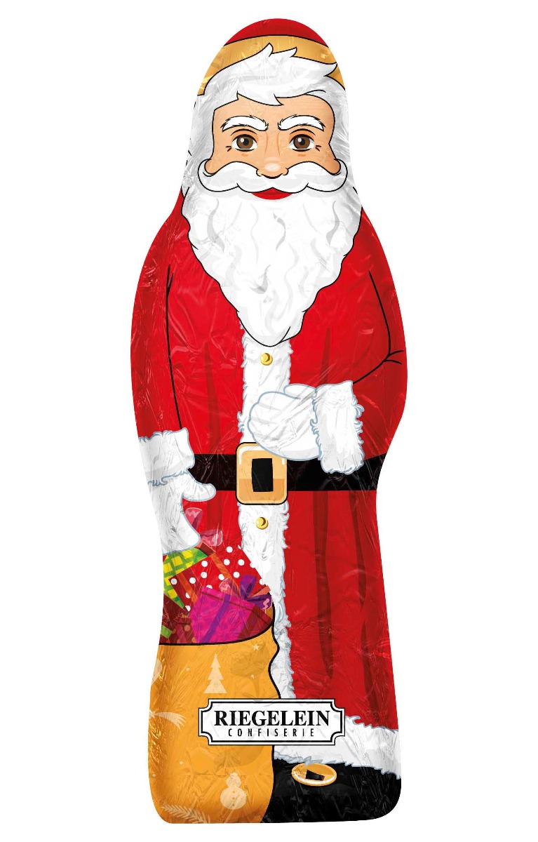 Foiled Santa 24cm 150g x 26