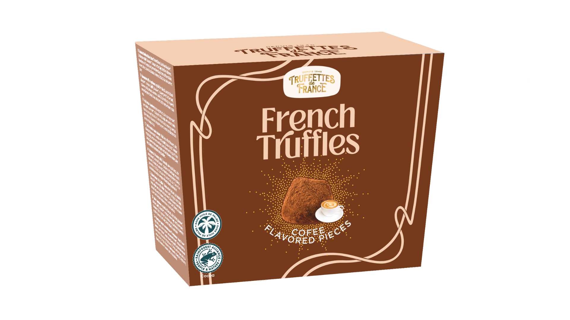 French truffles - Coffee Flavoured Pieces 200g x 24