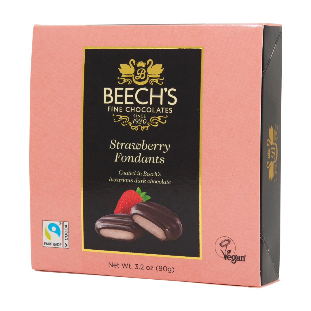 Beech's Chocolates - Dark Chocolate Strawberry Creams 90g x 12