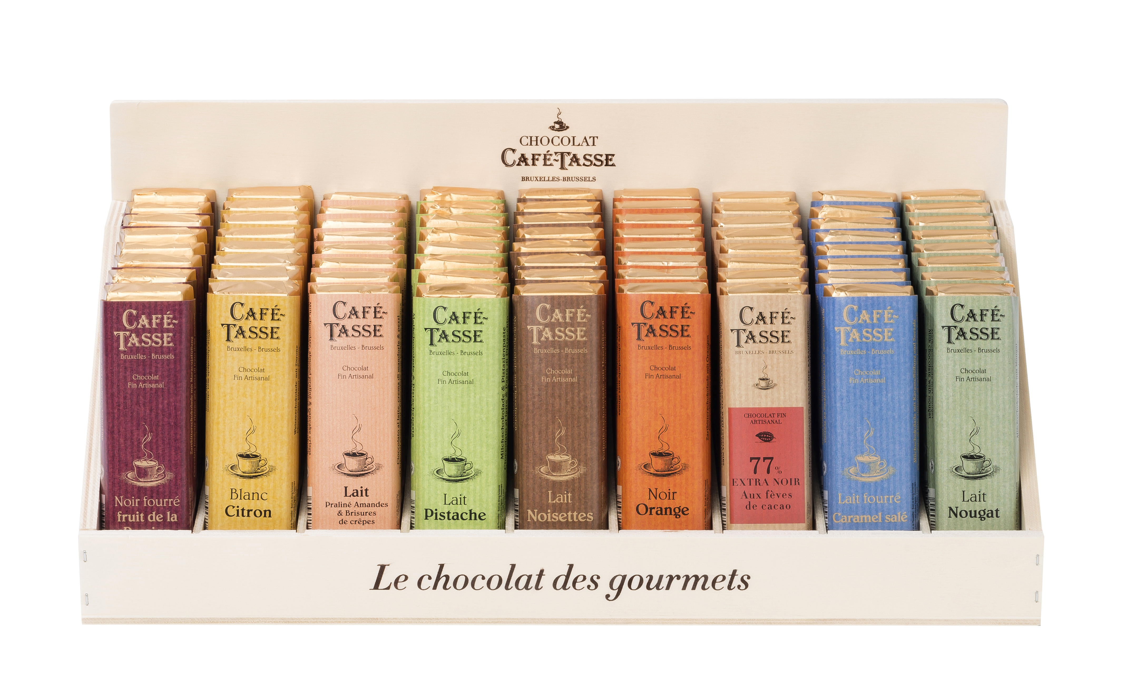 Alternative Wooden Display Assorted Bars (9 flavours) 303x130x114 45g x 72