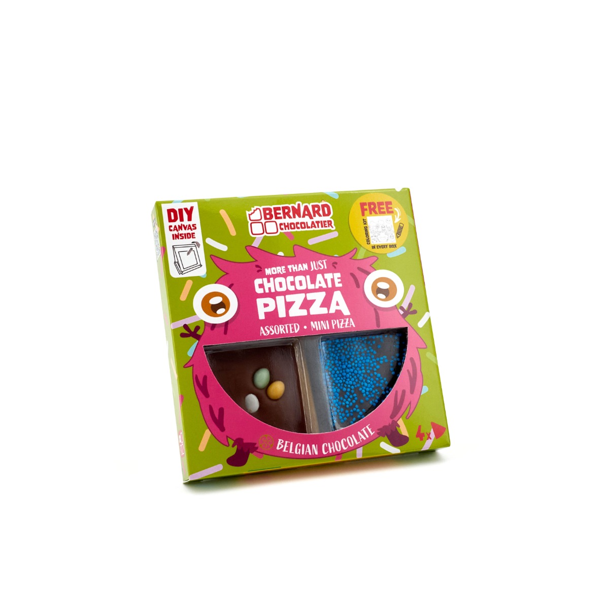 Mini Chocolate Pizza Assorted Milk & Dark Chocolate 44g x 10 DATED 27.12.2025
