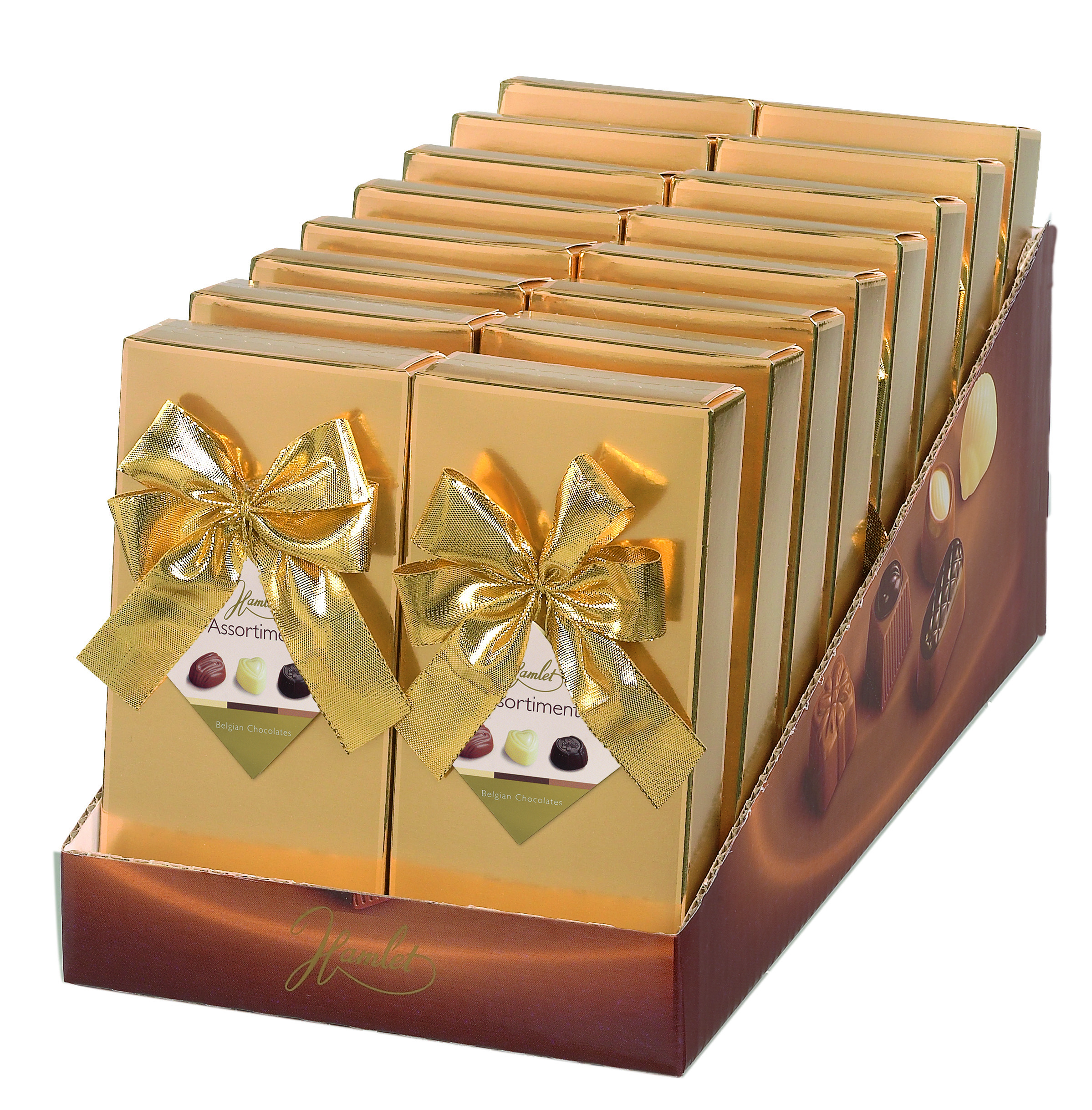 Gold Box with Bow 125g x 16