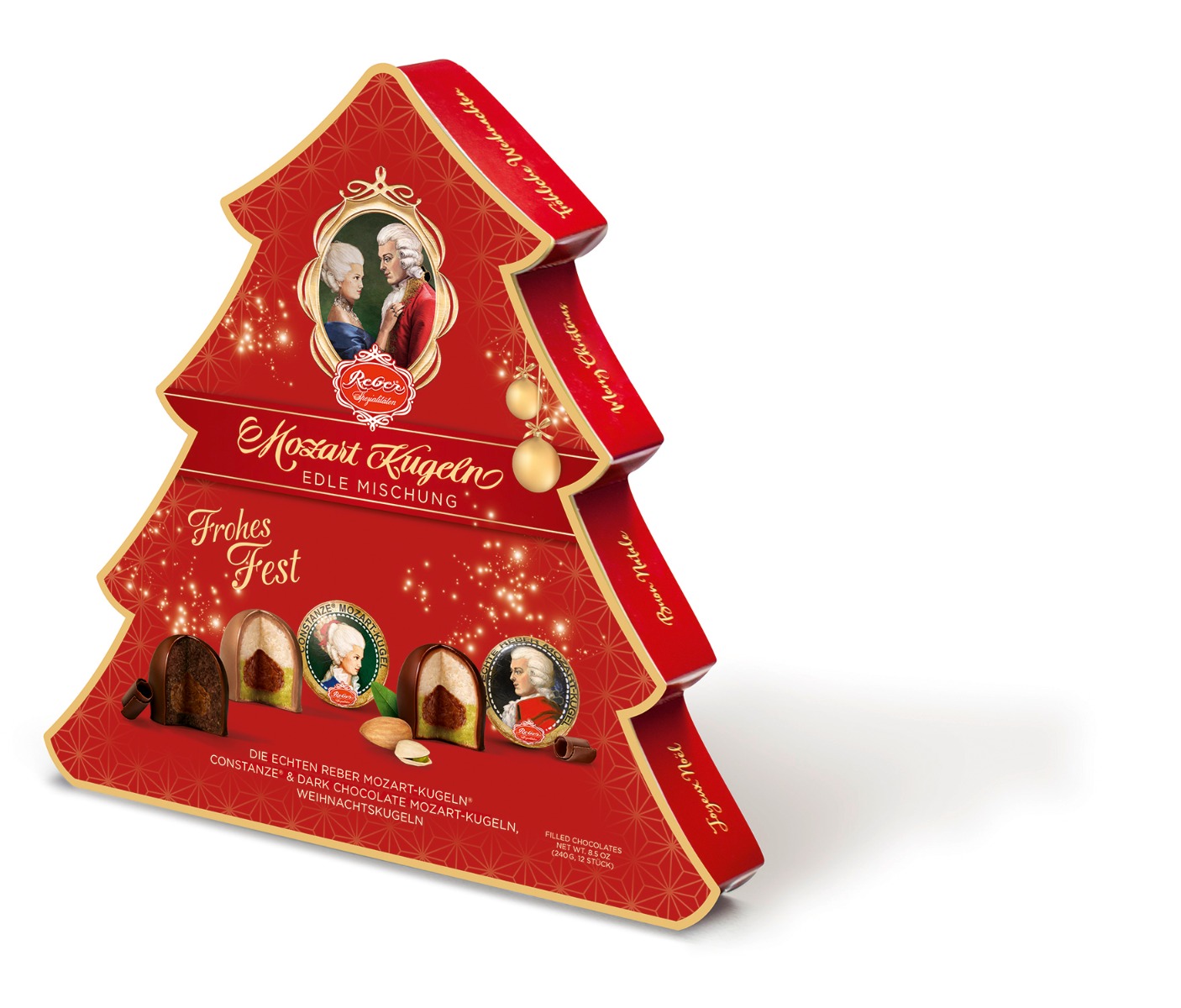 Reber Christmas Tree Gift Box 240g x 6