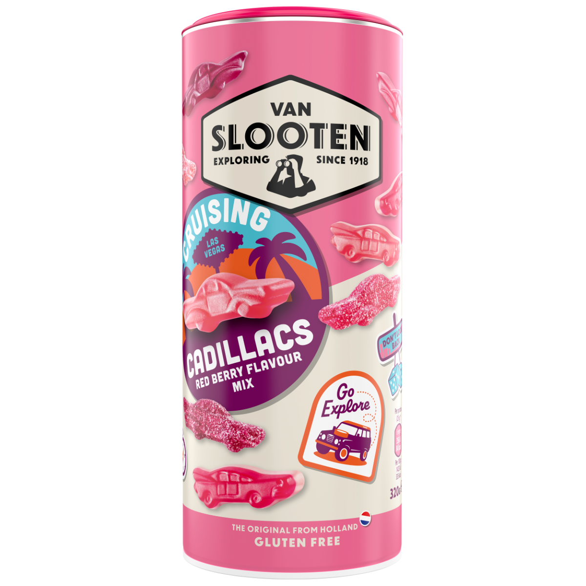 Van Slooten Cruising Cadillacs Redberry Flavour Mix 320g x 19