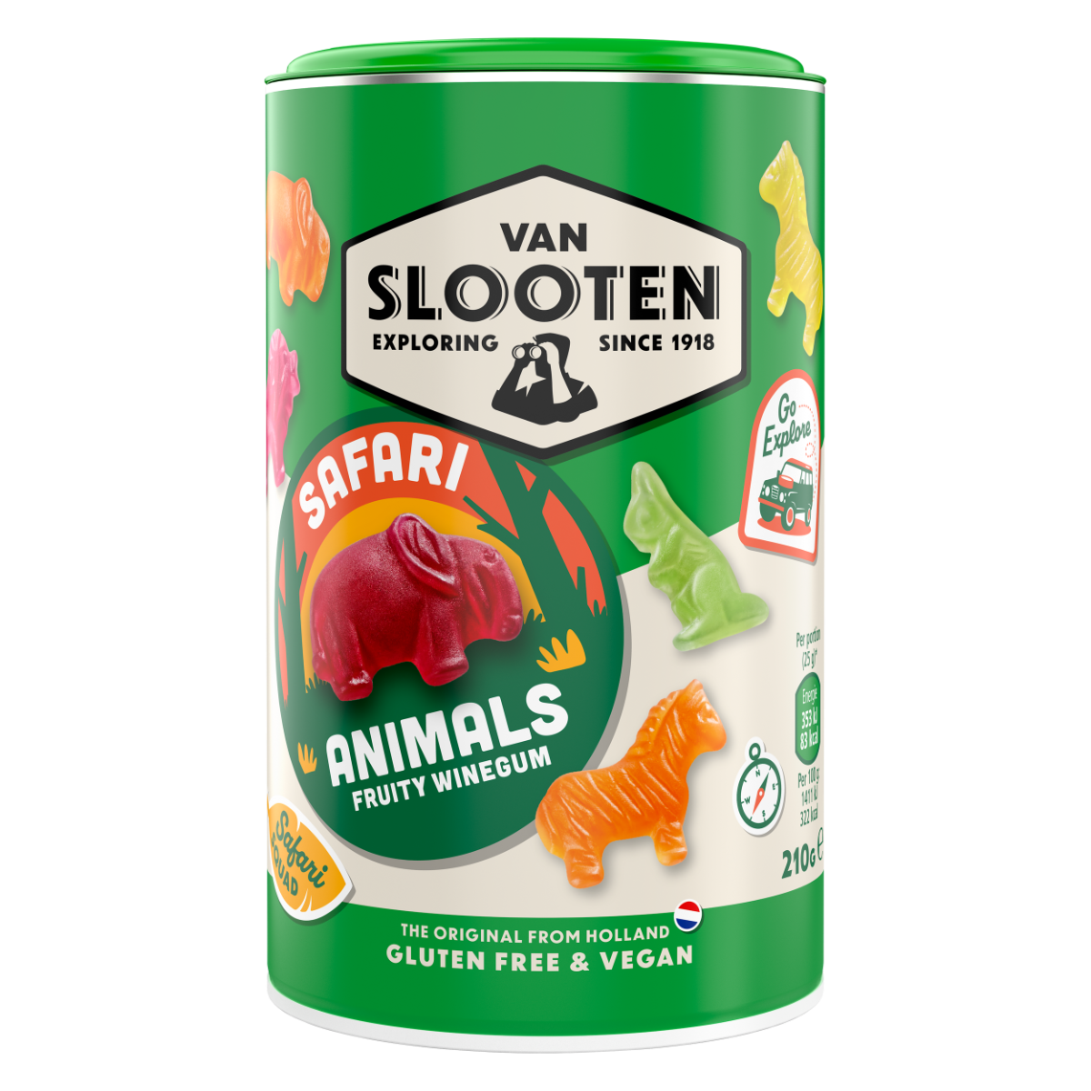 Van Slooten Safari Animals 210g x 12