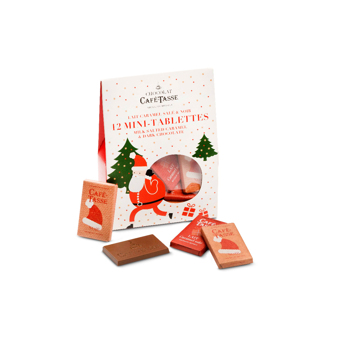 Bag of 12 mini bars dark & milk salted hazelnuts 108g x 12 DATED 15.11.2025