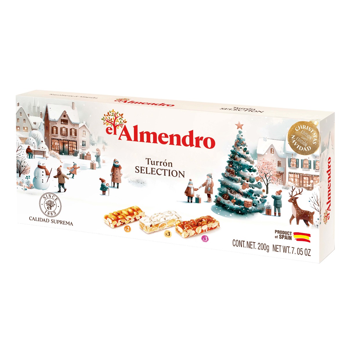 Turron Selection with Christmas Sleeve 200g x 12