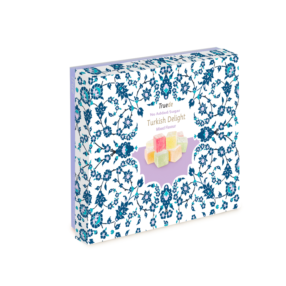 No Added Sugar Mixed Flavour Turkish Delight (Rose,Lemon,Orange,Mint) 110g x 12