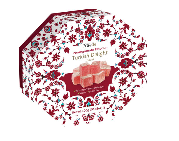 Pomegranate Flavour Turkish Delight 300g x 12