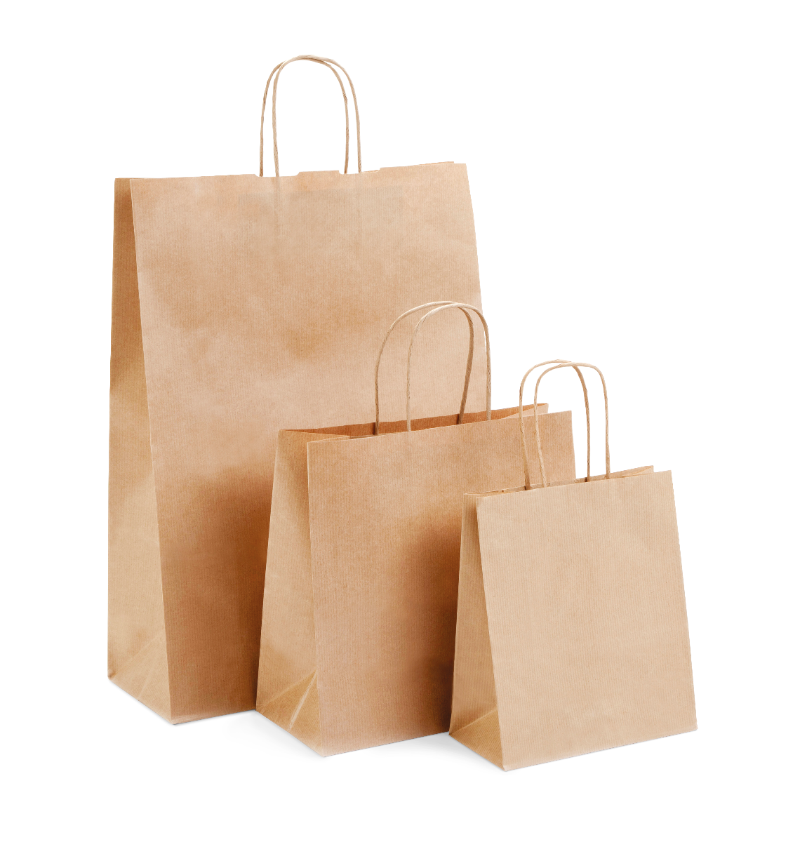 Kraft Large Paper Carrier Bags (320x130x425mm) x 50