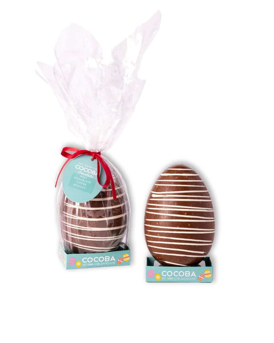 Eggstraordinaire Creations Milk Chocolate Toffee Shortbread Inclusions Easter Egg 250g x 6