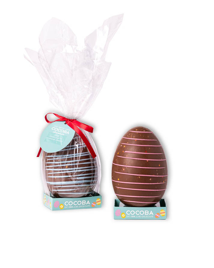 Eggstraordinaire Creations Milk Chocolate Candy Bean & Popping Candy Crunch Inclusions Easter Egg 25