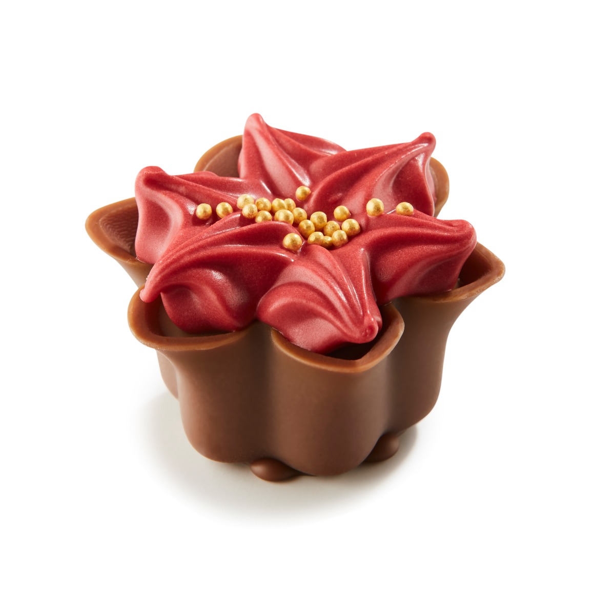 Christmas Red Ponsietta with Hazelnut Praline x 1.15kg (+/- 57pc)