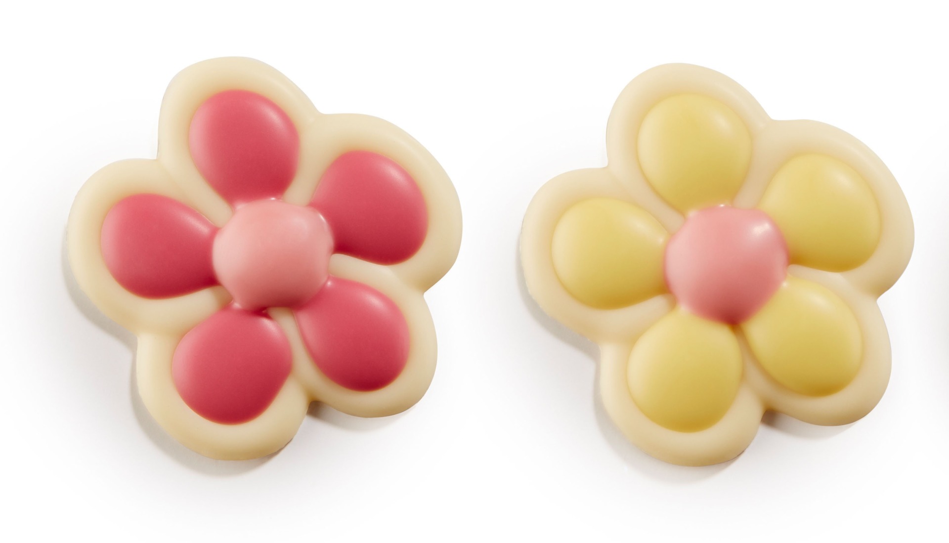Wild Flowers - White Chocolate Fushia & Yellow 1.4kg (+/-218pc)