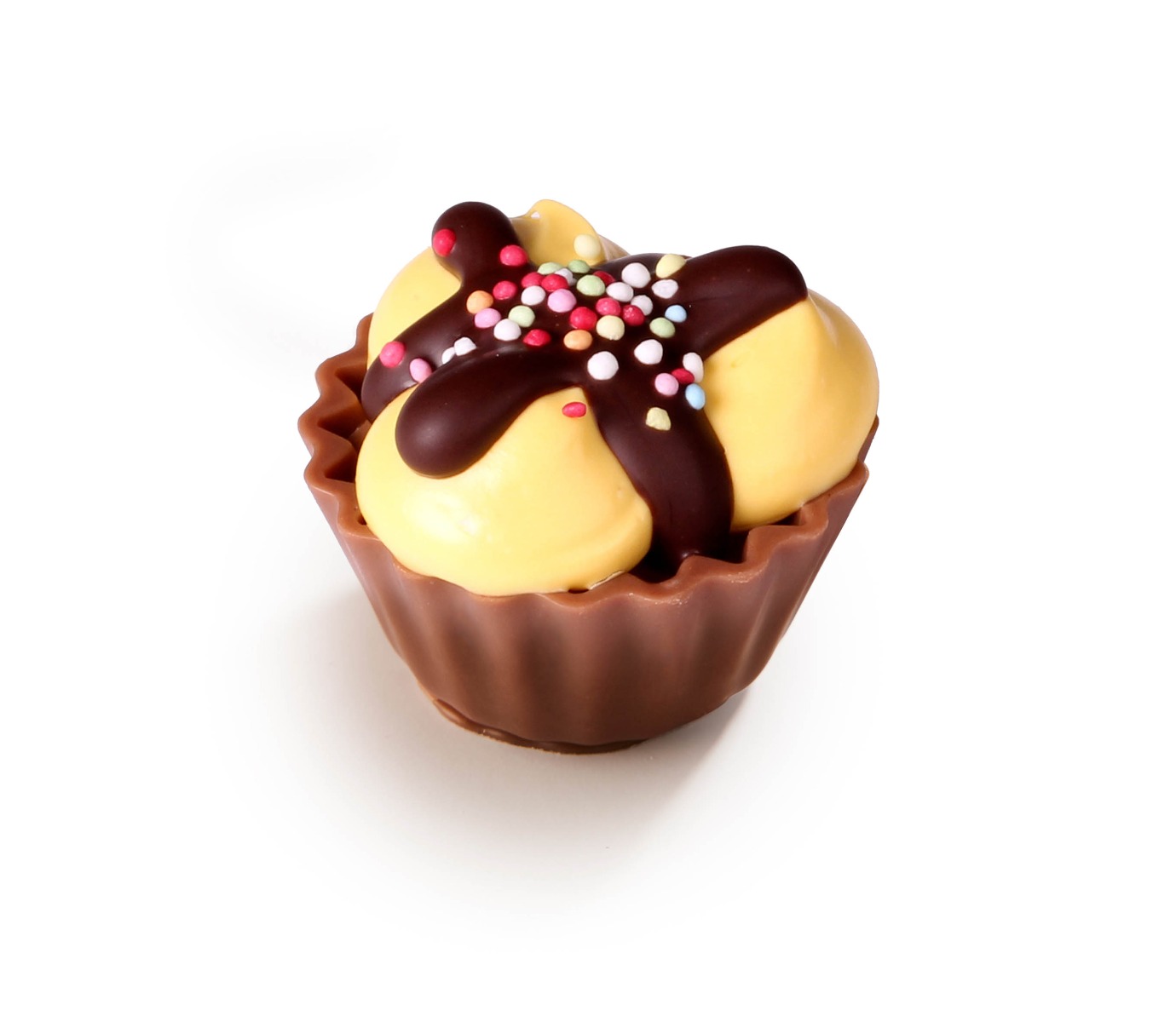 Banana Split Cup Cake Praline with Banana  CrÃ¨me Topping 1.74kg (20.5g +/- 84pcs)