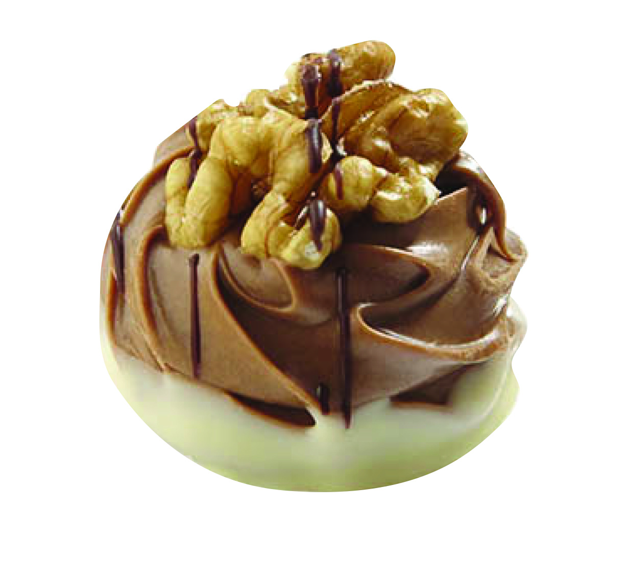 Delice - Rosette of Praline with Walnut x 1kg (Approx 56pc)