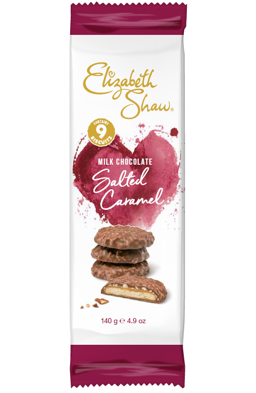 Chocolate Salted Caramel Flow Wrapped Biscuits 140g x 10