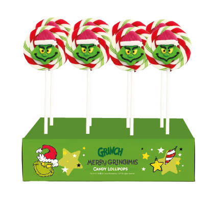 The Grinch Candy Lollies 60g x 24