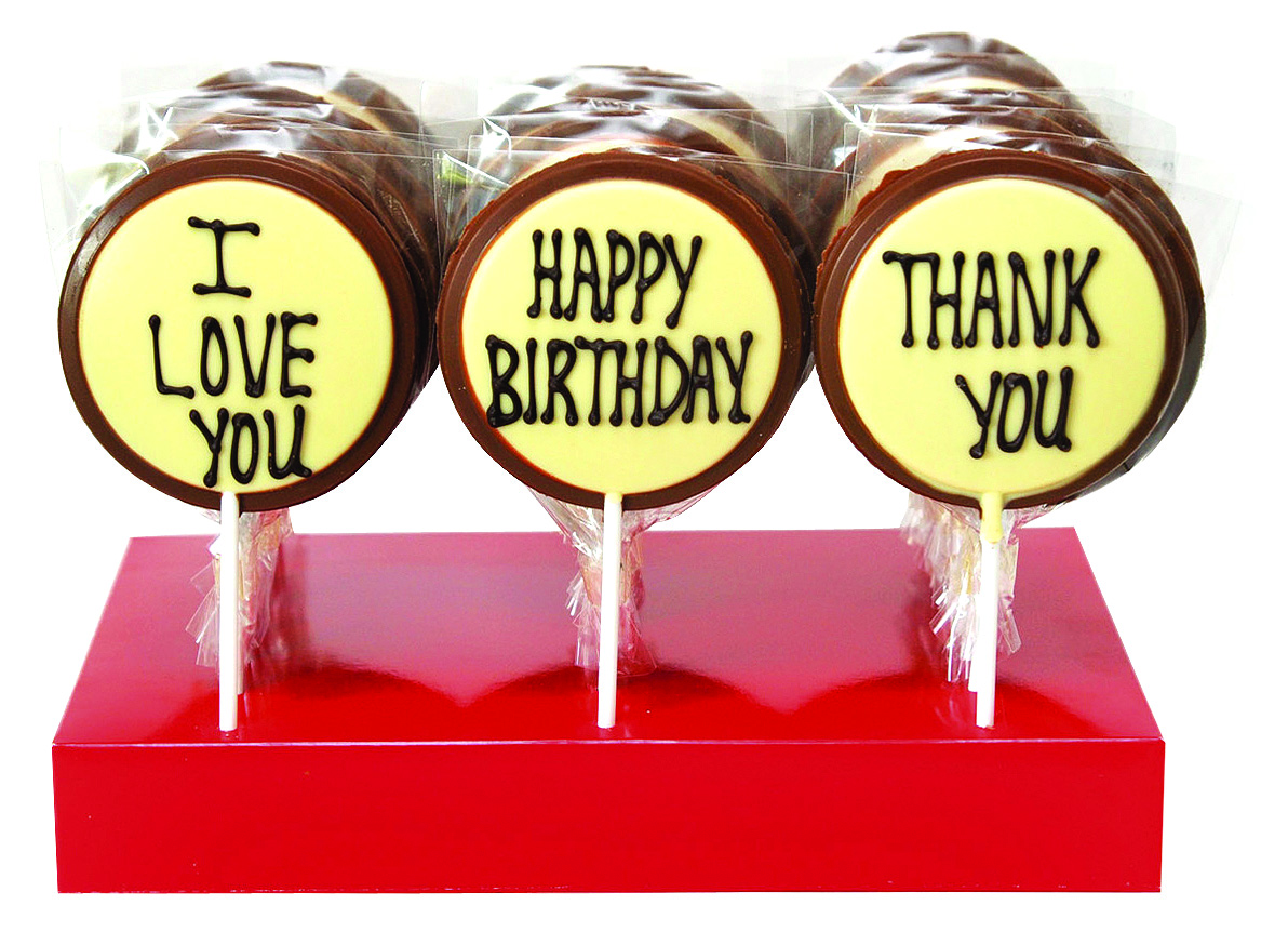 Assorted Lollies (I Love You, Happy Birthday, Thank You) 50g x 24