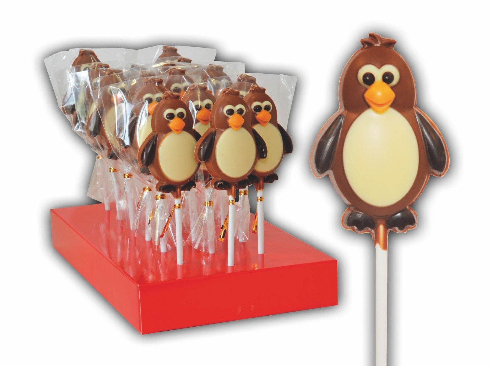 Pengiun Chocolate Lollipop 35g x 18