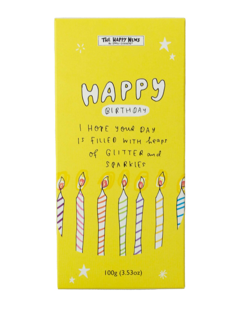 Happy Birthday - Chocolate Bar 100g x 12