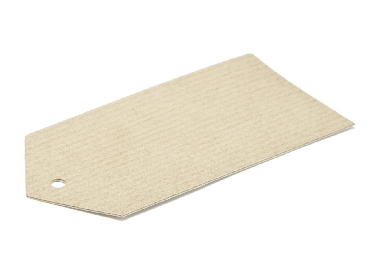 Swing Tags - Ribbed Kraft  (89 x 45mm) x 25
