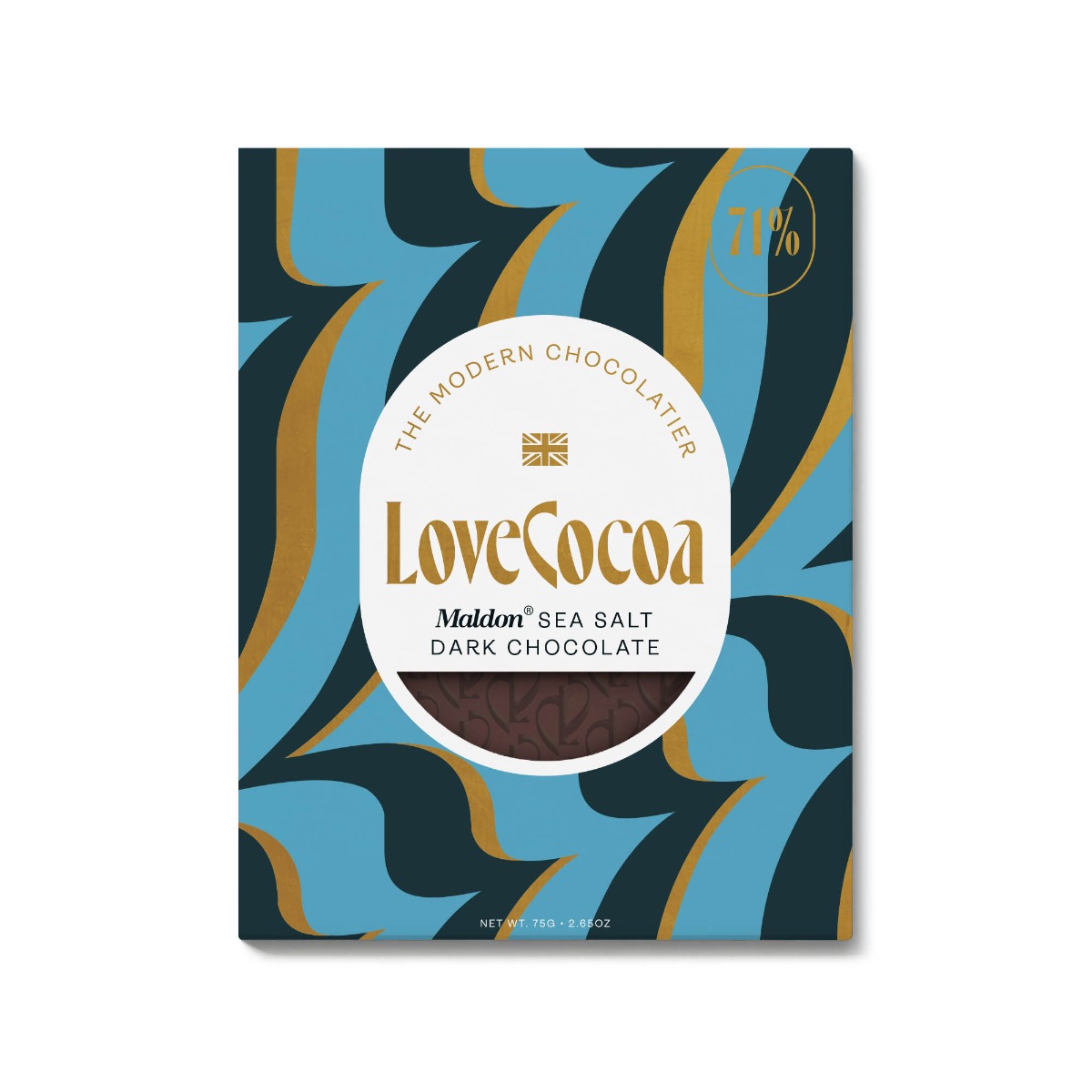 Sea Salt Dark (Vegan) Chocolate Bar 75g x 12 DATED 31.10.2025