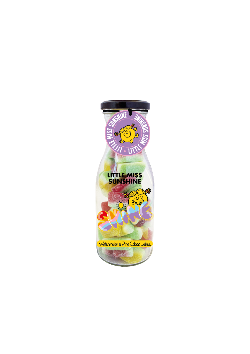 Little Miss Sunshine "Shine" Watermelon& Pina Colada Jellies Bottle 350g x 6 DATED 30.04.2026