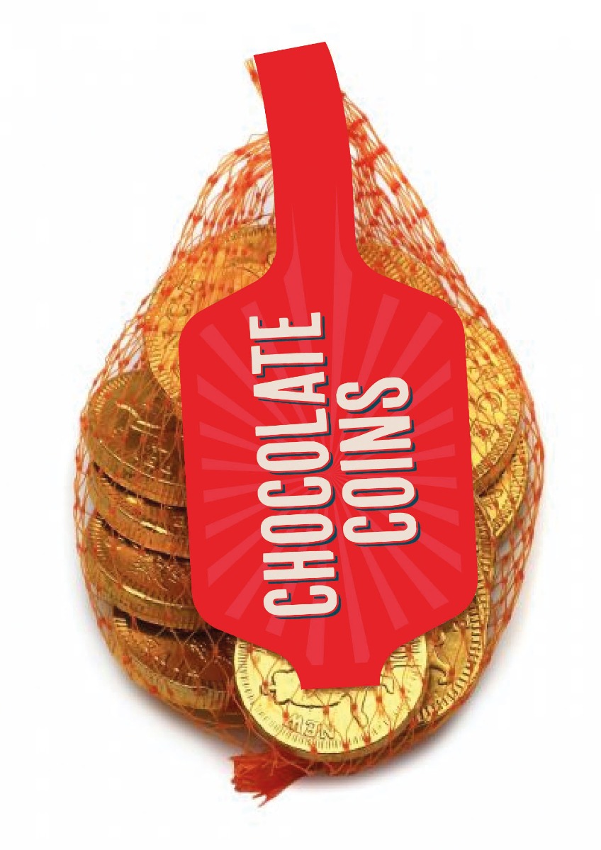 Gold Net of Milk Chocolate Coins (English currency) 50g x 100