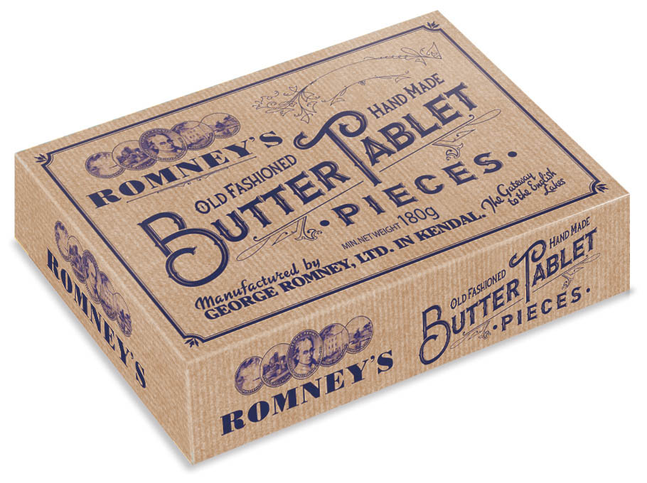 Romneys Old Fashioned Butter Tablet Box 180g x 12 DATED 21.10.2025