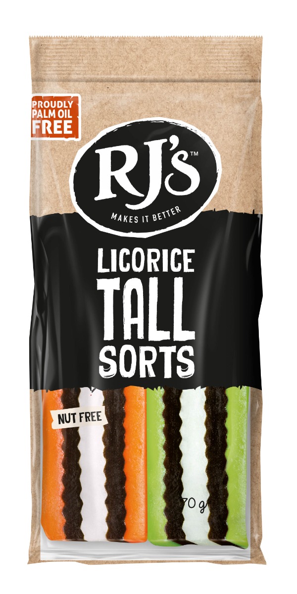 RJ's Licorice Tallsorts Bar  70g x 20