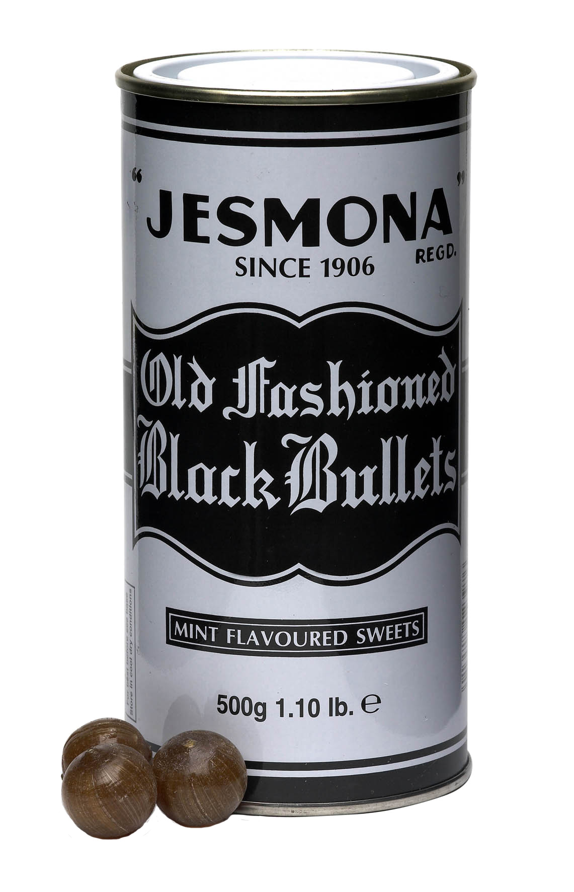Jesmona Old Fashioned Black Bullets 500g x 6