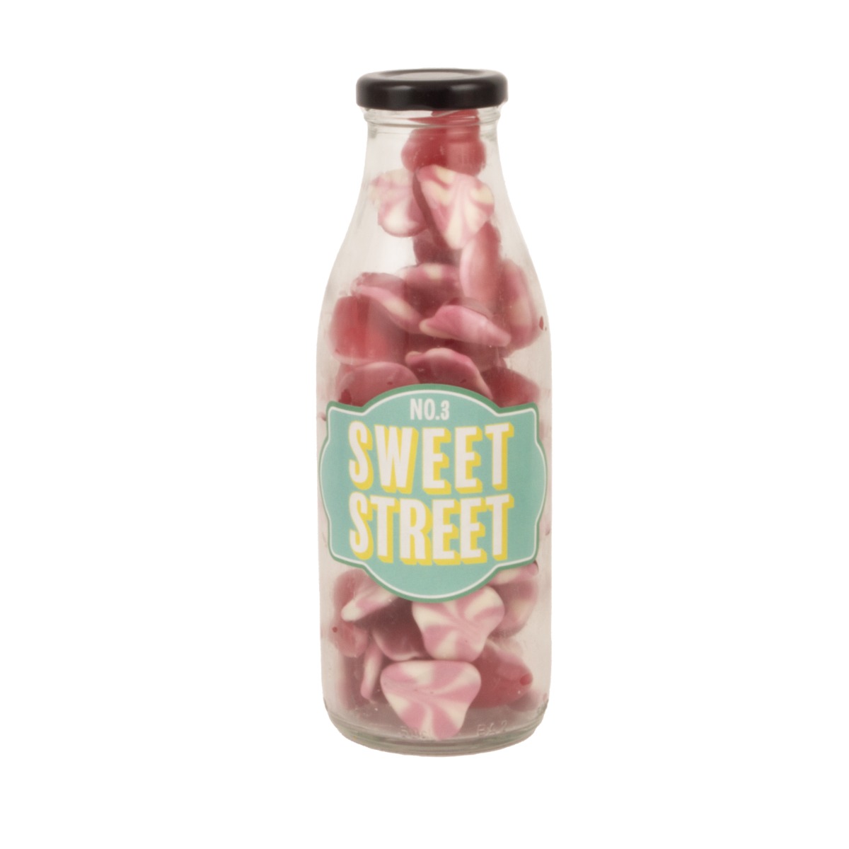 No.3 Sweet Street - Strawberry & Cream Hearts Bottle 350g x 6