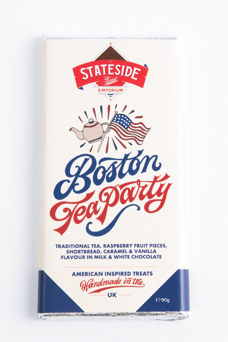 Boston Tea Party Chocolate Bar 90g x 12 DATED 11.12.2025
