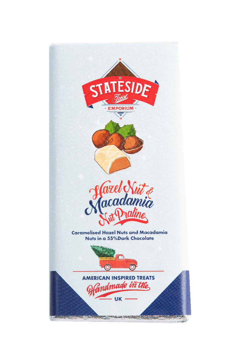 Hazelnut & Macadamia Nut Praline Bar 100g x 12