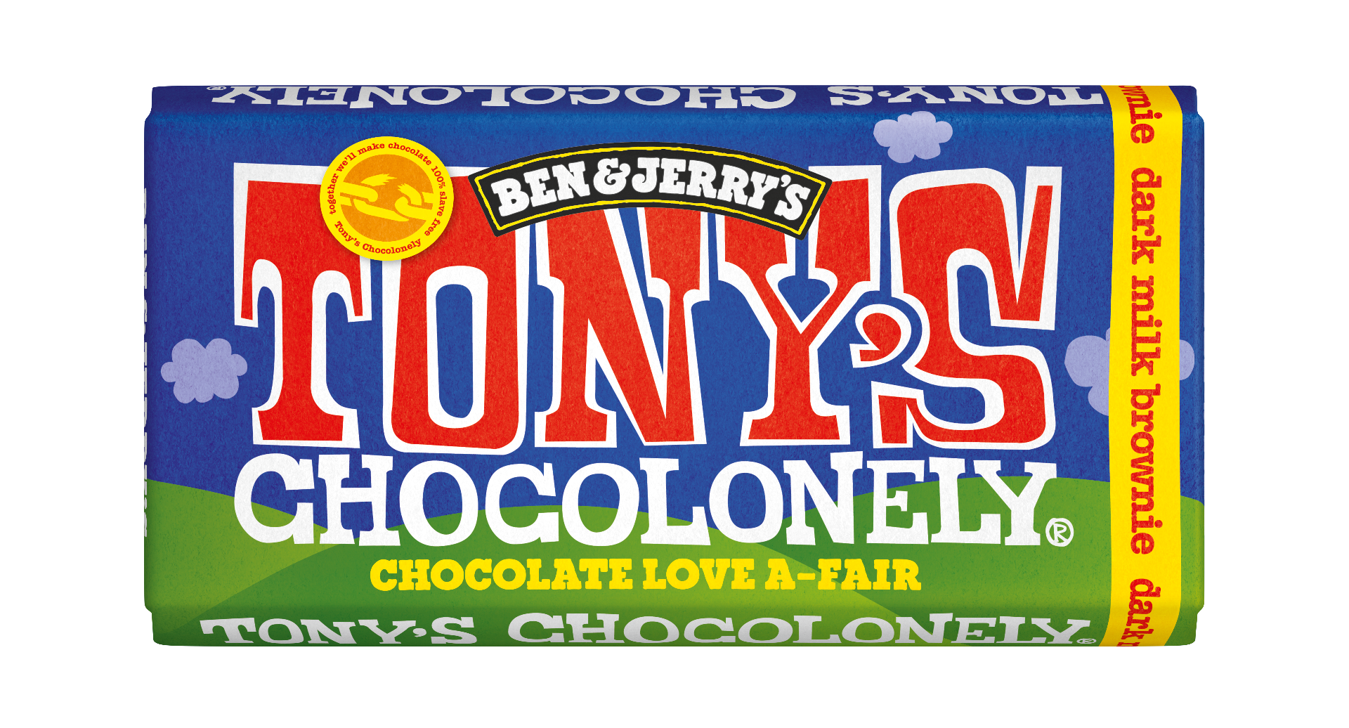Tony's Chocolonely Dark Milk Brownie 180g x 15 FAIRTRADE