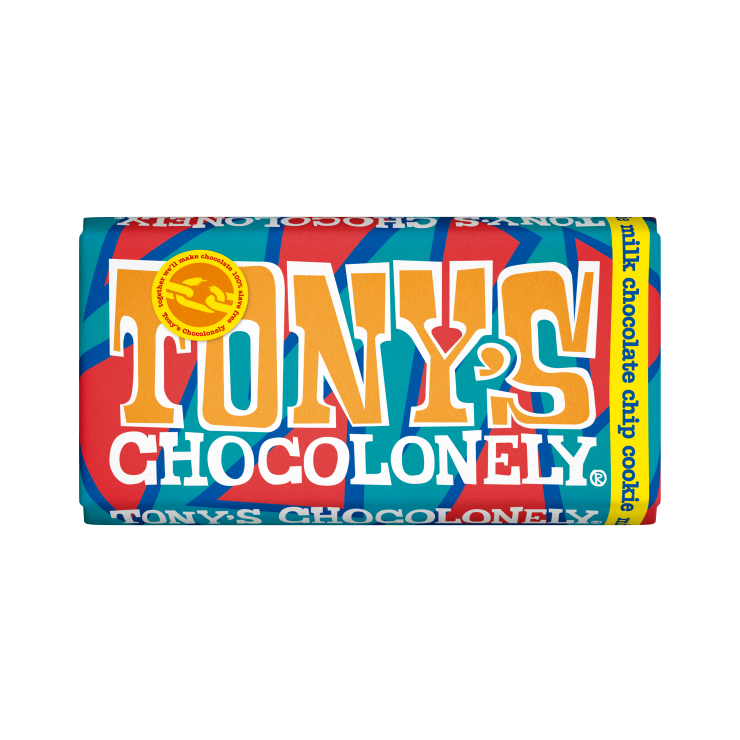 Tony's Chocolonely Milk Chocolate Chip Cookie 180g x 15