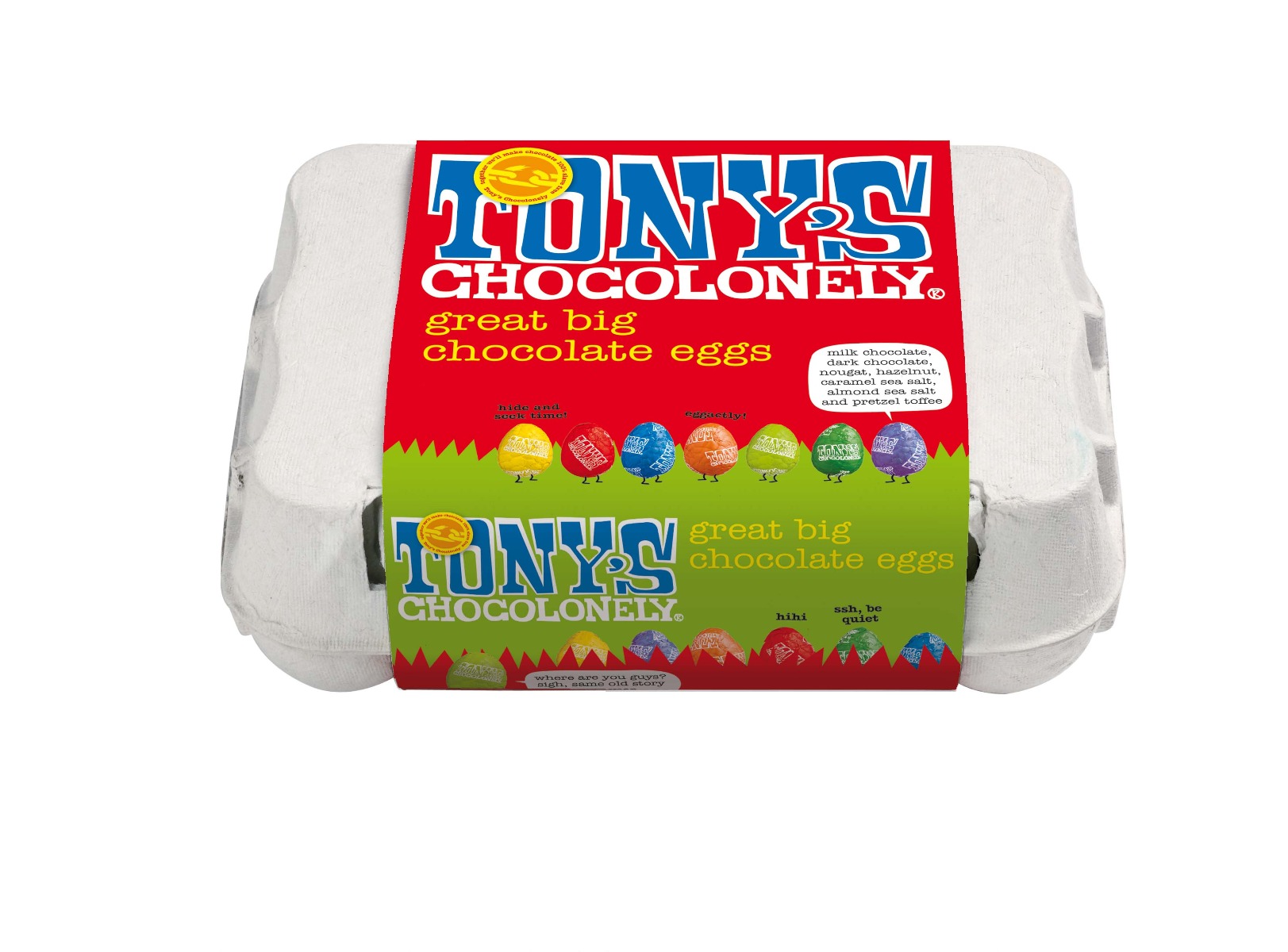 Tony's Chocolonely Easter Eggs Assortment 150g x 24