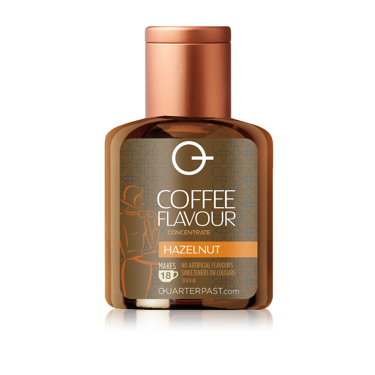 Hazelnut Syrup for Coffee 360ml x 4 Zero VAT